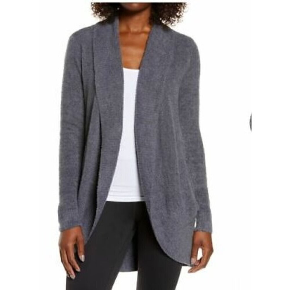 Barefoot Dreams cozychic lite circle cardigan in pacific blue size S